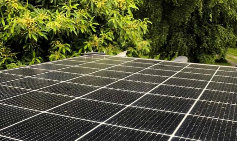 Panneau solaire du Sunset Van